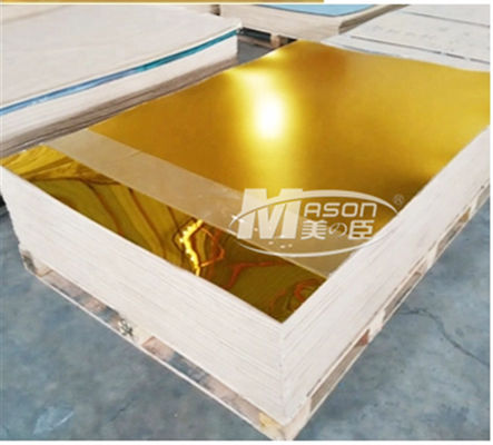 Goldplexiglas-Blatt silberner einseitiger des 2mm Spiegel-Acrylblatt-4x6