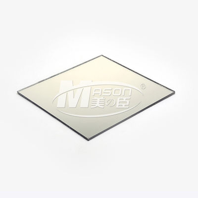 5mm 1220 x 1830mm Plastikspiegel-Blatt-Goldsilberne Seite PMMA
