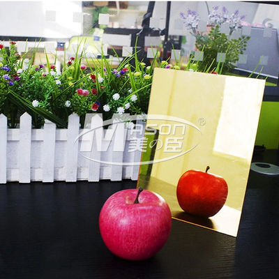 2mm 3mm 5mm Splitter und goldener Spiegel-Acrylblatt 1220x2440mm