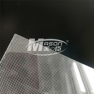 3mm verwenden 1220X2440mm Acryllichtleiter-Platte LGP PMMA für das Beleuchten des Zeichens