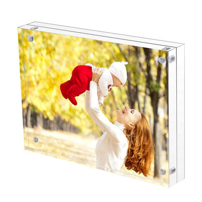 Klares magnetisches Acrylplakat-Rahmen-Plexiglas-Foto gestaltet Acrylblock
