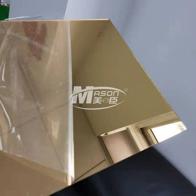 Hoher glatter flexibler Plastikgoldsilber-Spiegel-Acrylblatt 2mm 2.5mm