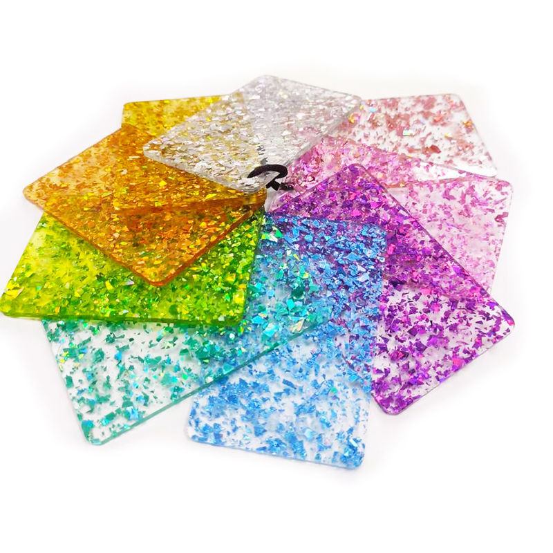 Steifes buntes Funkeln-Acrylblatt 100% der Jungfrau-PMMA 2mm 3mm 5mm
