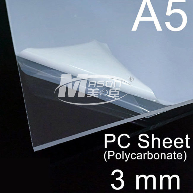 Hohes klares Polycarbonats-Blatt-UVbeständiges der Transparenz-3mm