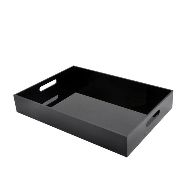 16x12x2inch 5mm PMMA warf kundenspezifisches Plexiglas klaren Acryl-Tray With Handles