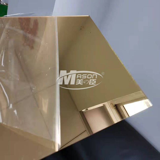 Hoher glatter flexibler Plastikgoldsilber-Spiegel-Acrylblatt 2mm 2.5mm